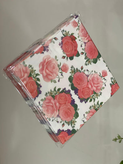 Pink Blossom Paper Napkins
